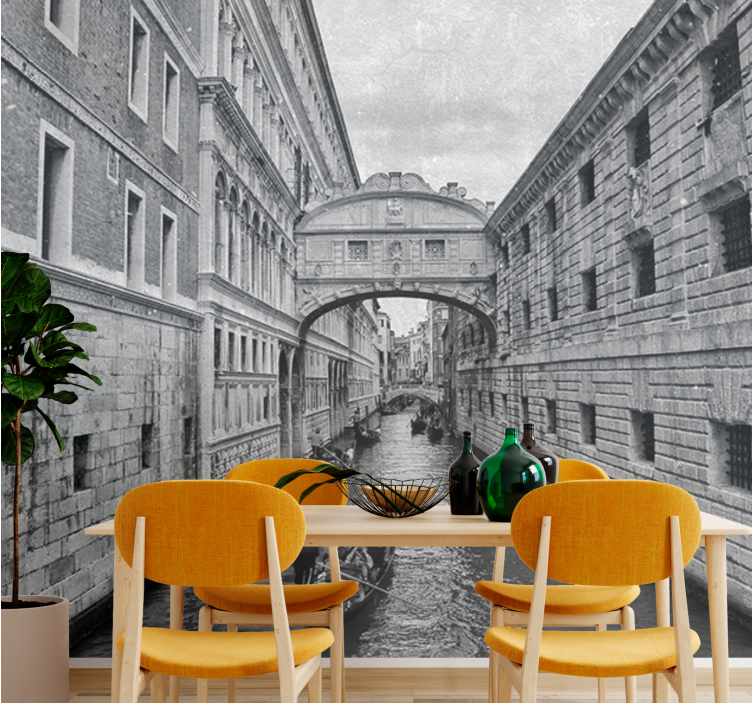 Fotomurais cidades e países vista dos canais de veneza - TenStickers
