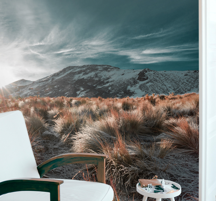 Fotomurais de paisagens amanhecer nas montanhas - TenStickers