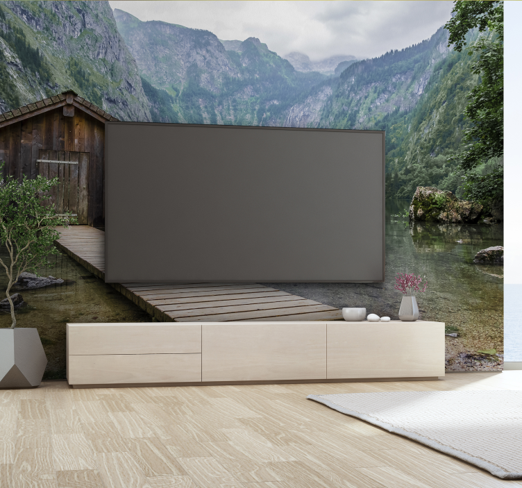 Fotomurais de paisagens Cais na Montanha - TenStickers