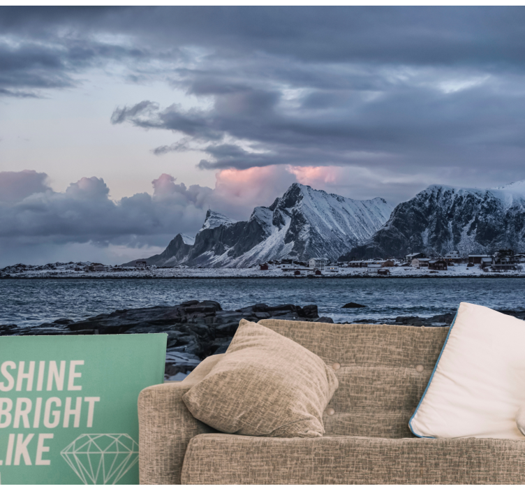 Fotomurais de paisagens cumes gelados - TenStickers