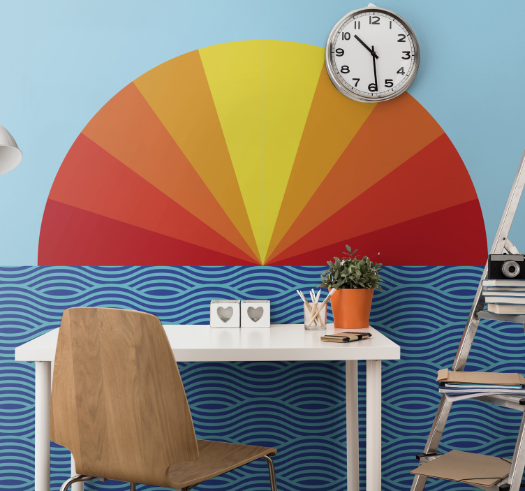 Fotomurais de paisagens design de horizonte radiante - TenStickers