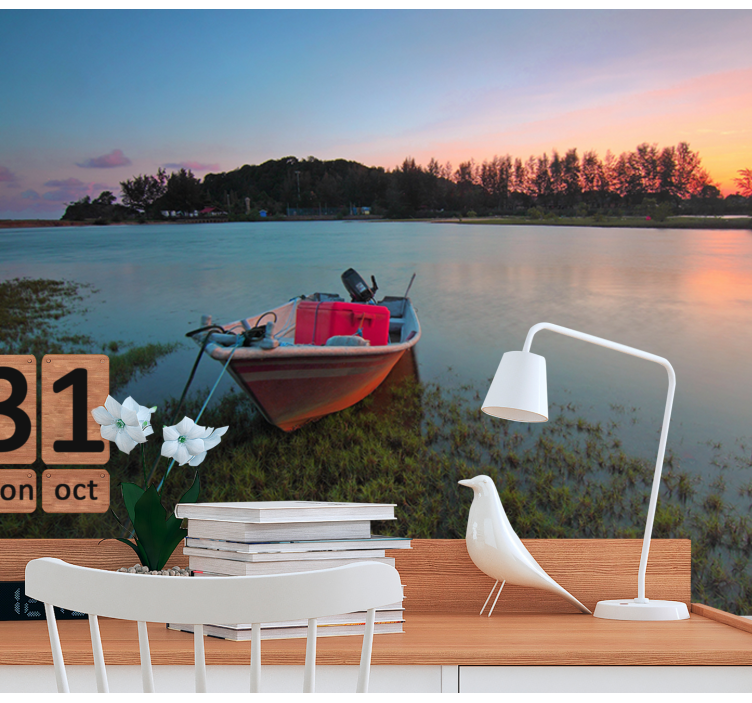 Fotomurais de paisagens paisagem aquática serena - TenStickers