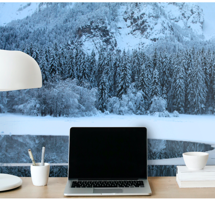 Fotomurais de paisagens paisagem de inverno serena - TenStickers