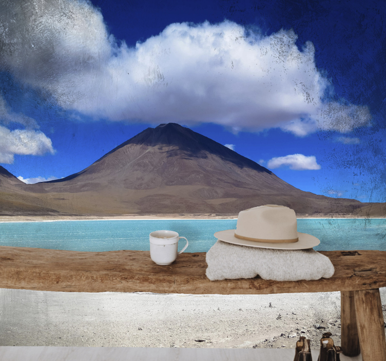 Fotomurais de paisagens perspectiva do lago alpino - TenStickers