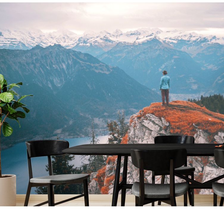 Fotomurais de paisagens serenidade da montanha - TenStickers