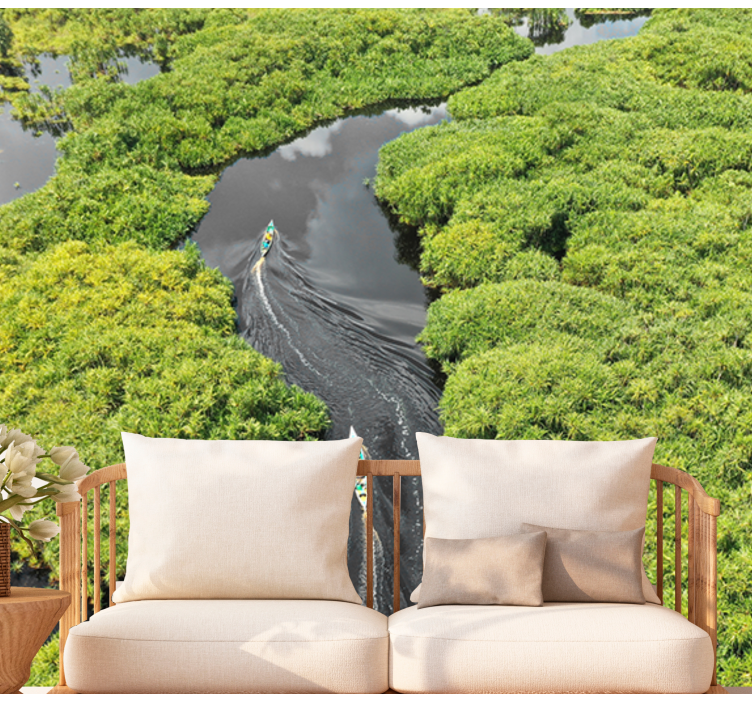 Fotomurais de paisagens viagem panorâmica pelo rio - TenStickers