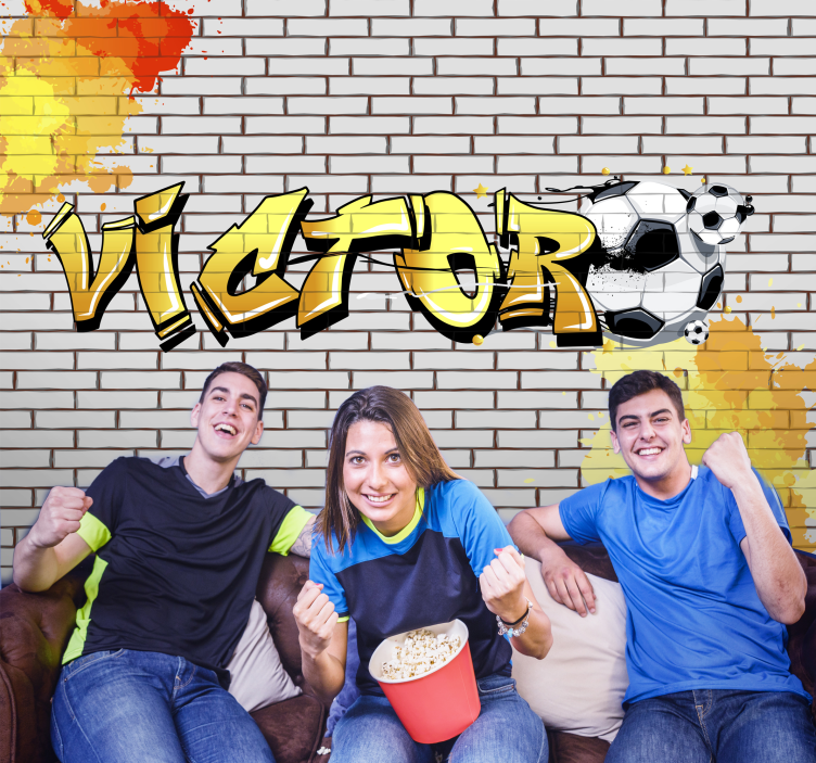 Murais de Parede Graffiti de futebol - TenStickers