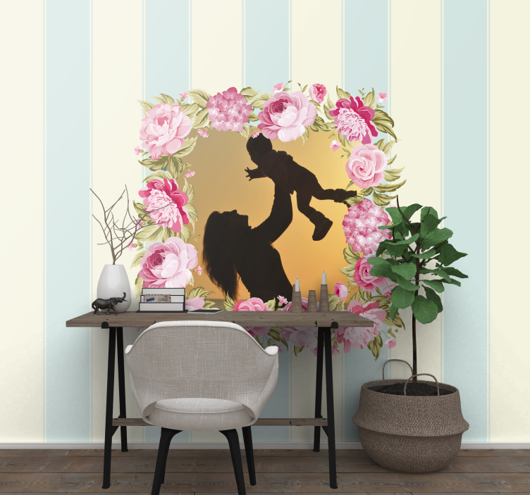 Murais de Parede Moldura rosa com foto - TenStickers