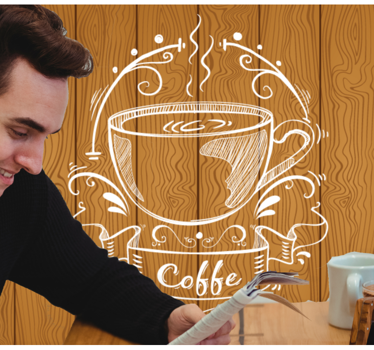 Murais de Parede Painéis de madeira de café - TenStickers