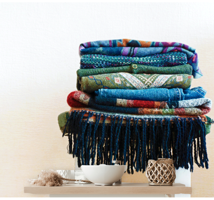 Fotomurais para casa de banho Roupa lavada - TenStickers