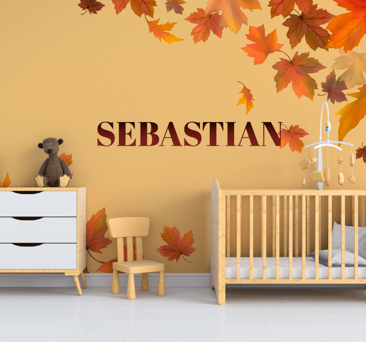 Fotomurais flores arranjo de folhas de outono - TenStickers