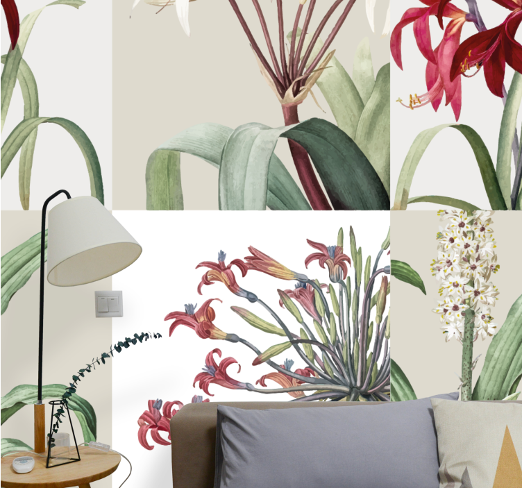 Fotomurais flores arranjo floral ornamental - TenStickers