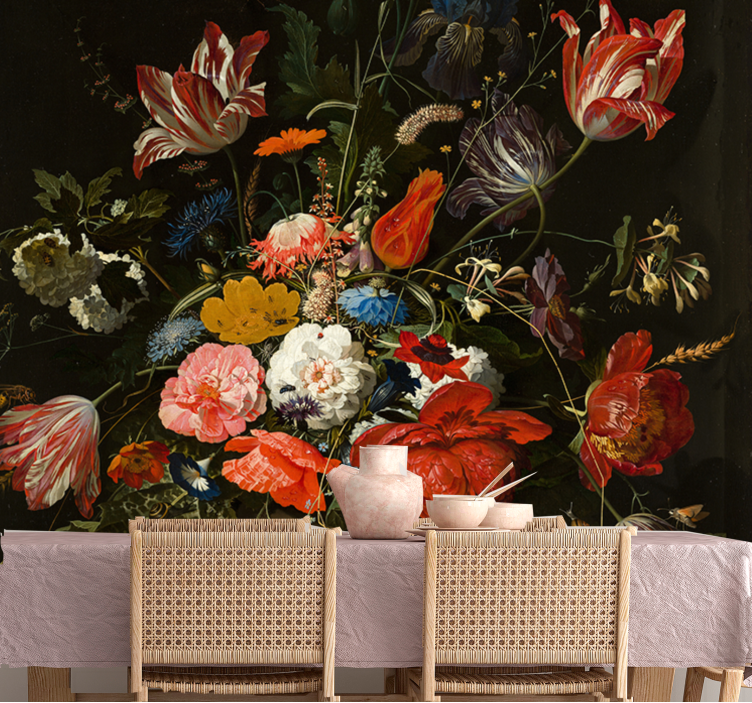 Fotomurais flores buquê floral vibrante - TenStickers