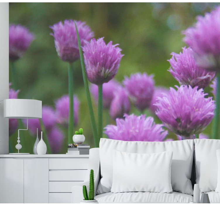Fotomurais flores cachos de cebolinha floridos - TenStickers