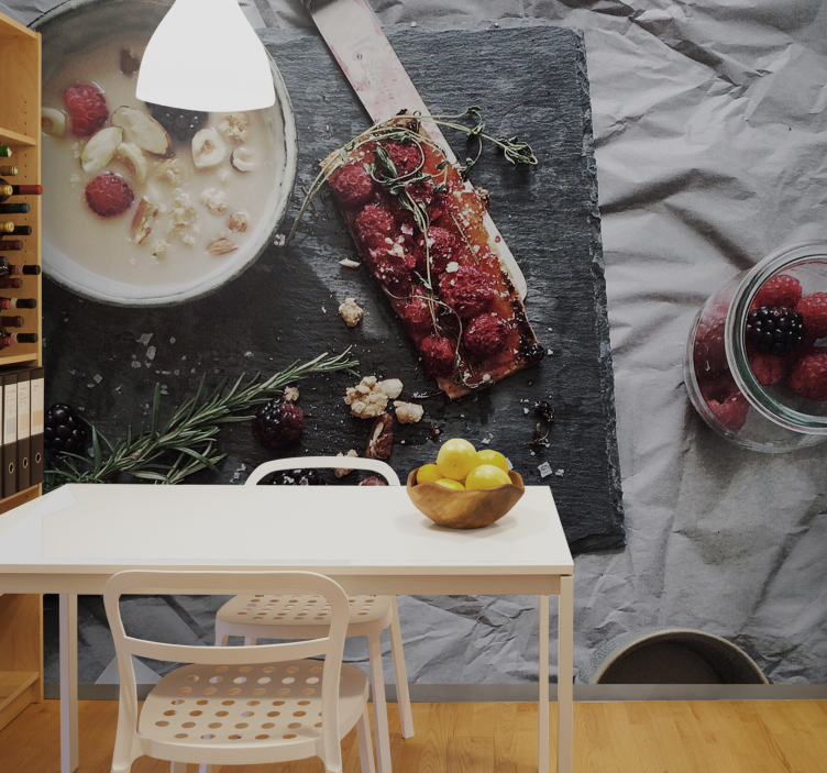 Fotomurais flores delícia de frutas frescas - TenStickers