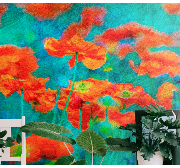 Fotomurais flores exibição floral vibrante - TenStickers