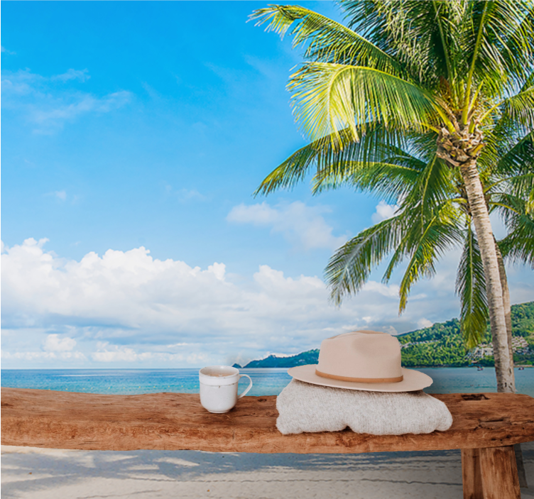 Fotomurais de paisagens Fotografia estética de sol de verão - TenStickers