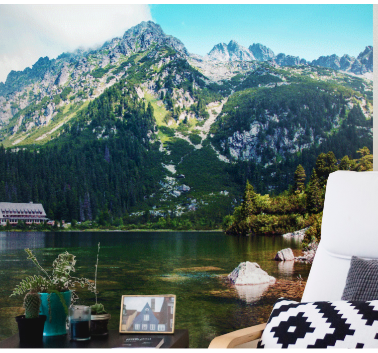 Fotomurais de paisagens Lago tatry polaco - TenStickers
