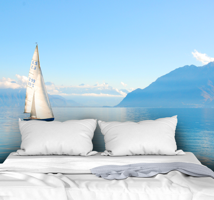 Fotomurais de paisagens Oceano com barcos à vela - TenStickers