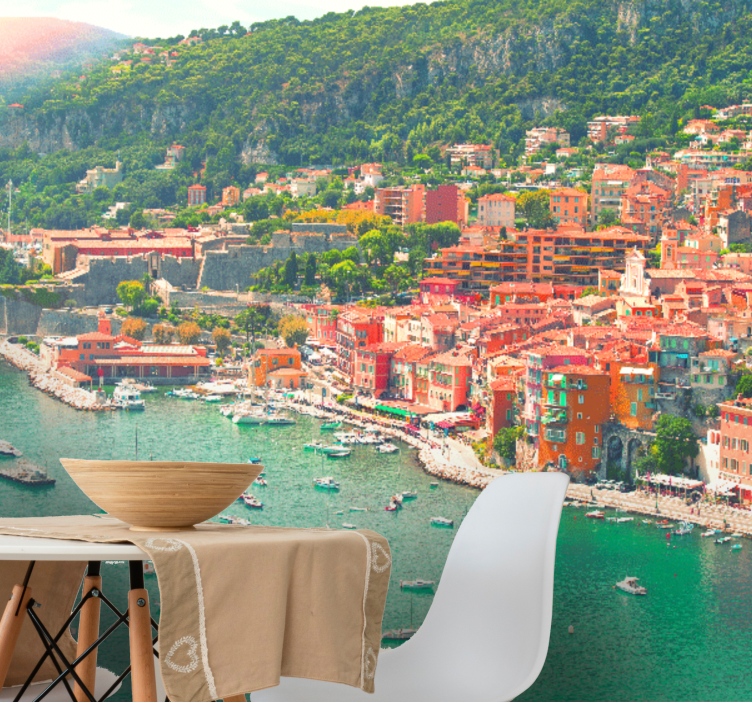 Fotomurais de paisagens Praia da riviera francesa - TenStickers