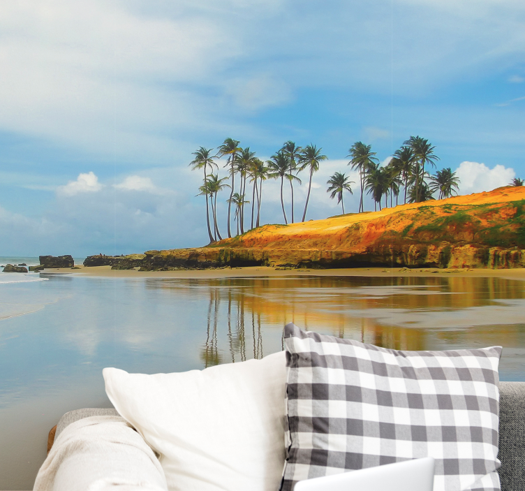 Fotomurais de paisagens Praia tropical brasileira - TenStickers