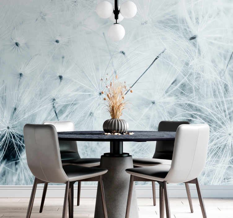 Fotomurais flores Dente-de-leão voando - TenStickers