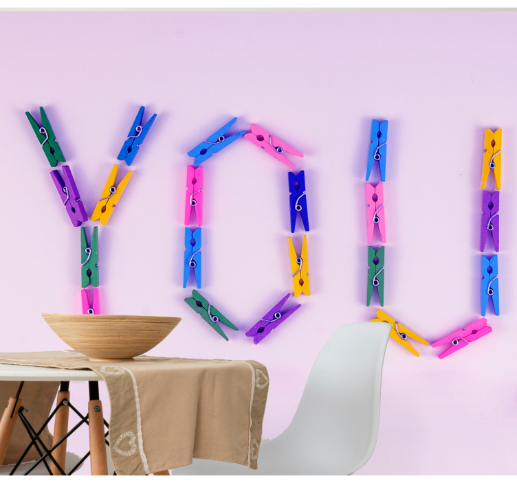 Fotomurais modernos Pinos de arco-íris - TenStickers