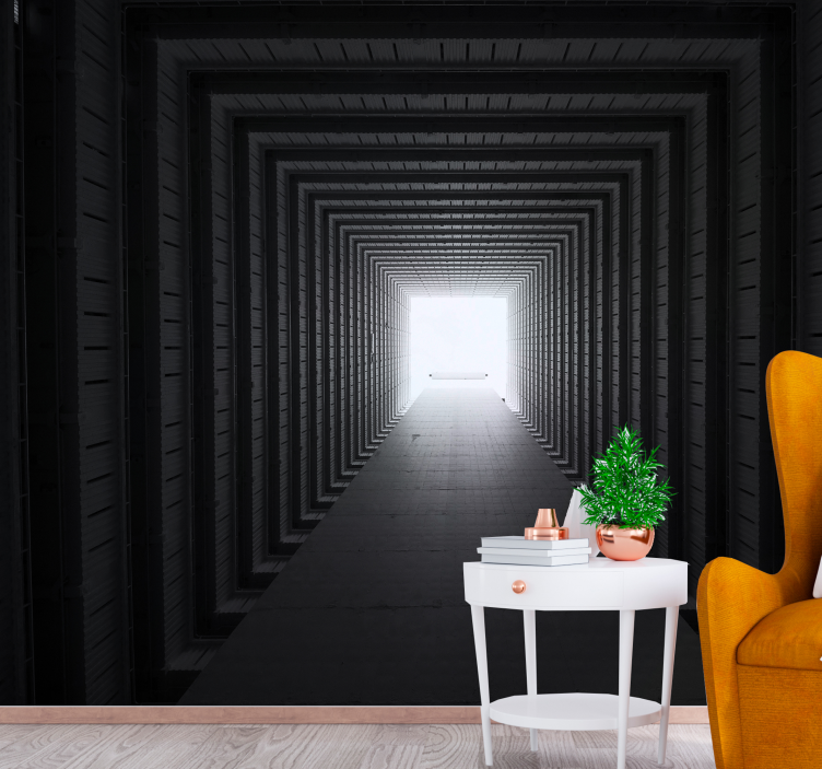 Fotomurais modernos Túnel de concreto - TenStickers