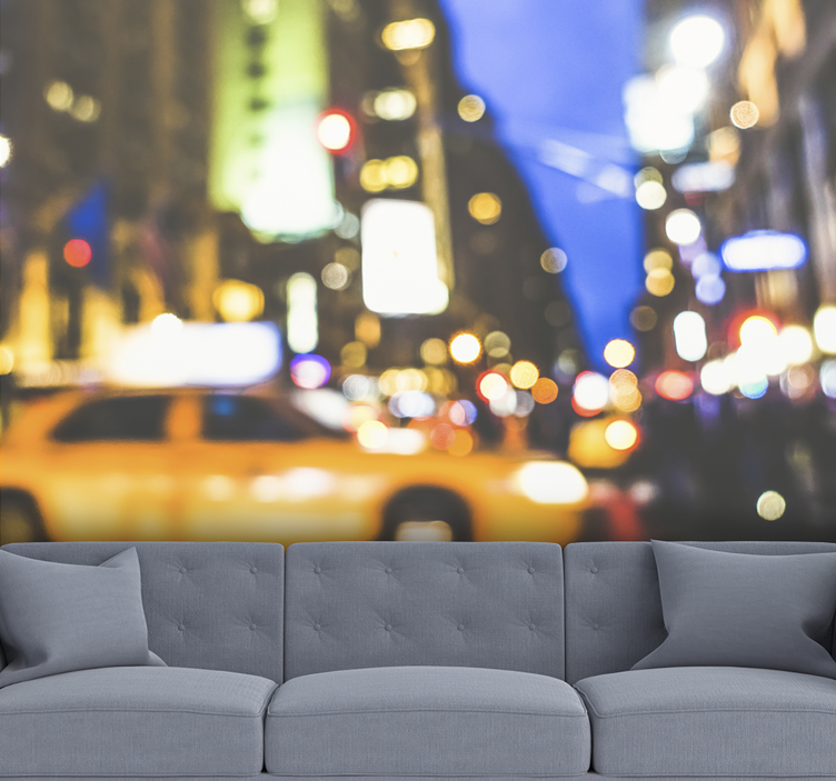 Fotomural noite borrada em nova york - TenStickers