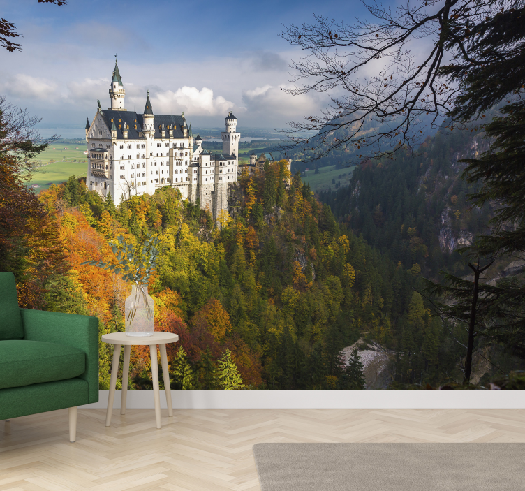 Fotomural de parede castelo Neuschwanstein - TenStickers