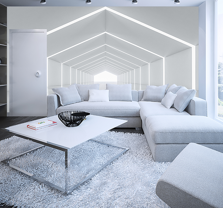 Murais de Parede 3D Túnel 3D - TenStickers