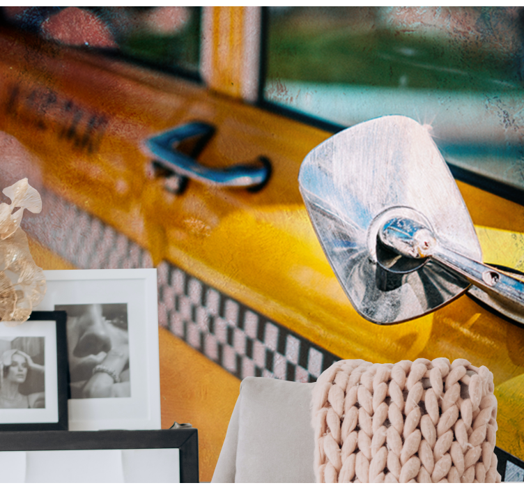 Fotomurais cidades e países Taxi amarelo - TenStickers