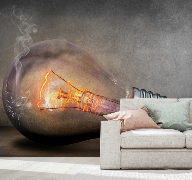 Fotomural decorativo moderno Lâmpada queimada - TenStickers