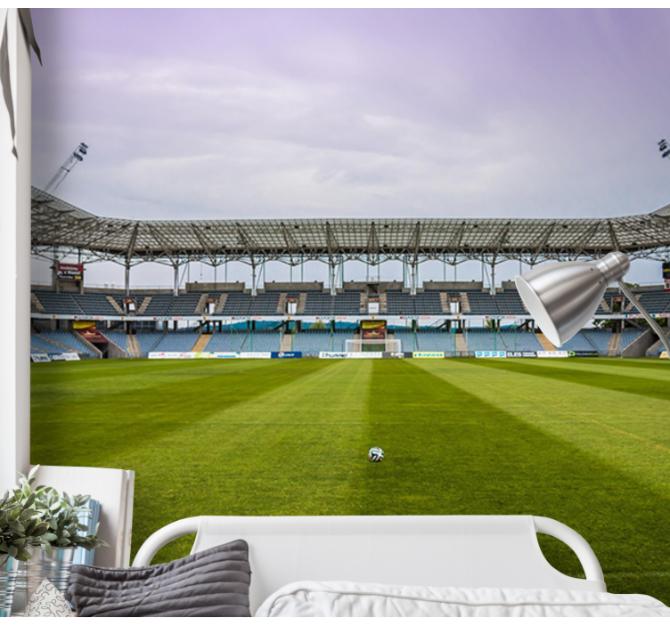 Papel de parede fotomural do quarto do campo de futebol - TenStickers