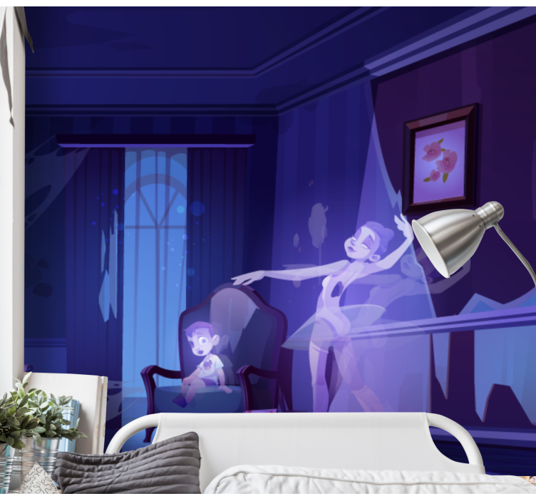 Parede de parede de fantasmas abandonada da sala de estar - TenStickers