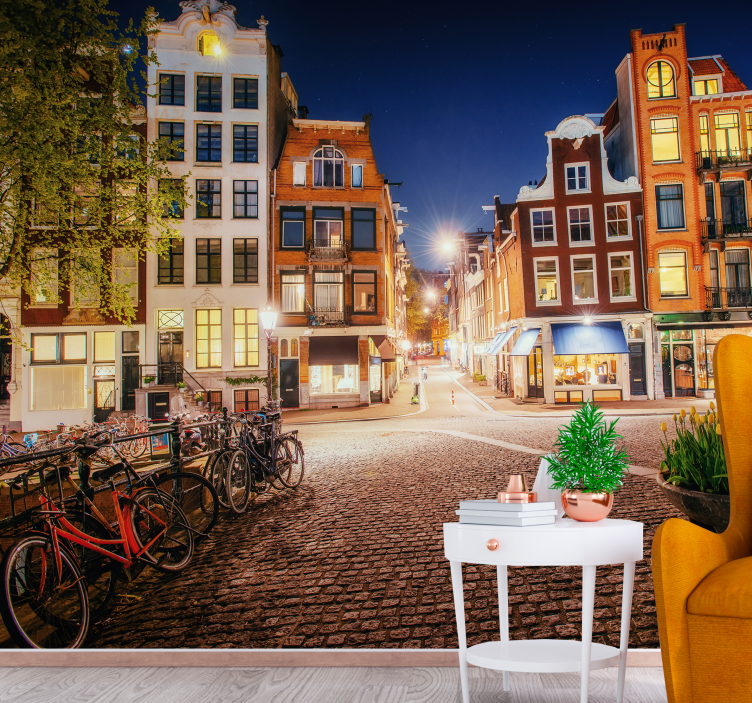 Mural de Ámsterdam rua encantadora de amsterdã - TenStickers