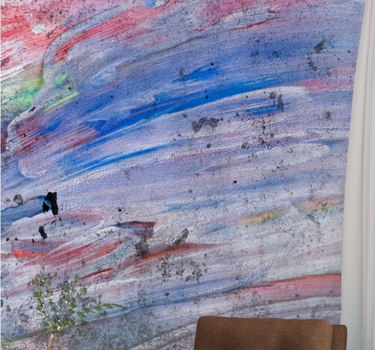 Mural de parede abstrato redemoinhos de cores dinâmicos - TenStickers