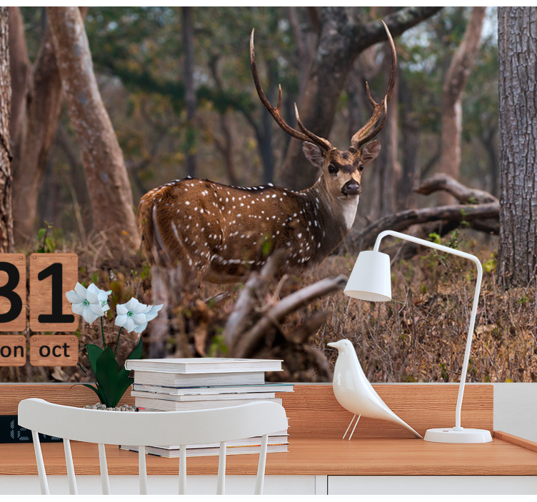 Mural de parede animais cervo malhado elegante - TenStickers