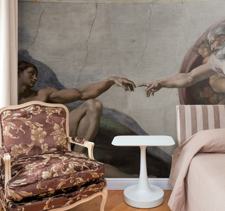 Mural de parede arte clássica cena da criação - TenStickers