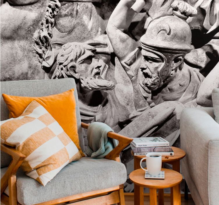 Mural de parede arte clássica cena de batalha antiga - TenStickers