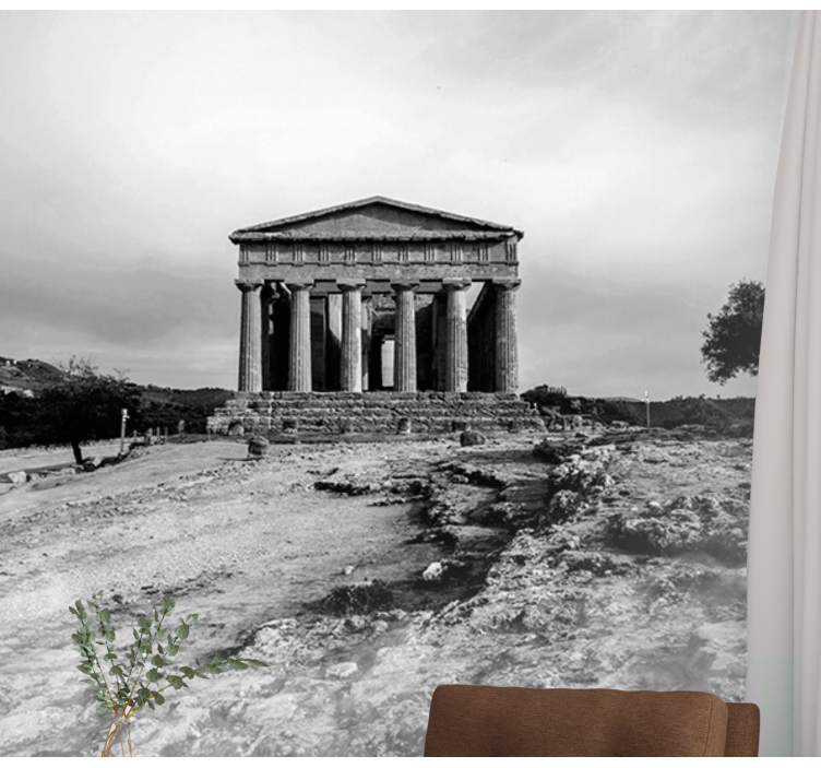 Mural de parede arte clássica estrutura histórica do templo - TenStickers