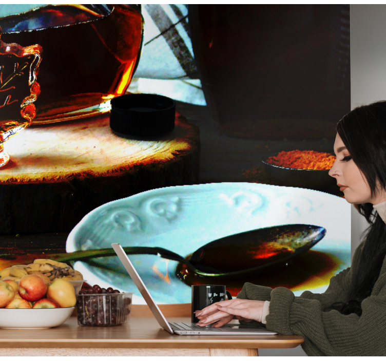 Mural de parede de arte urbana delícia de xarope de bordo - TenStickers