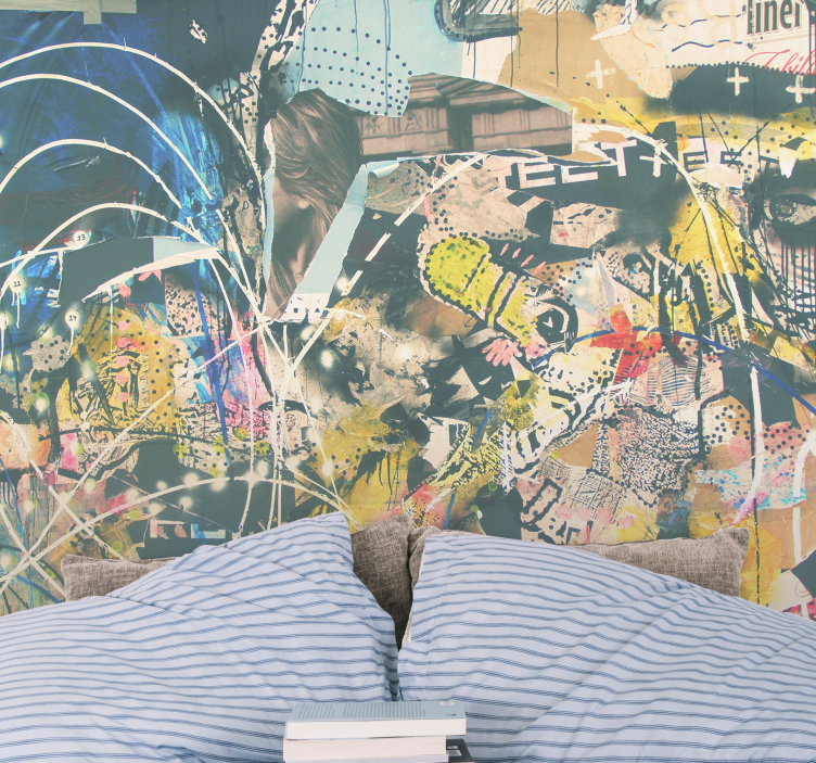 Mural de parede de arte urbana expressão artística de rua - TenStickers