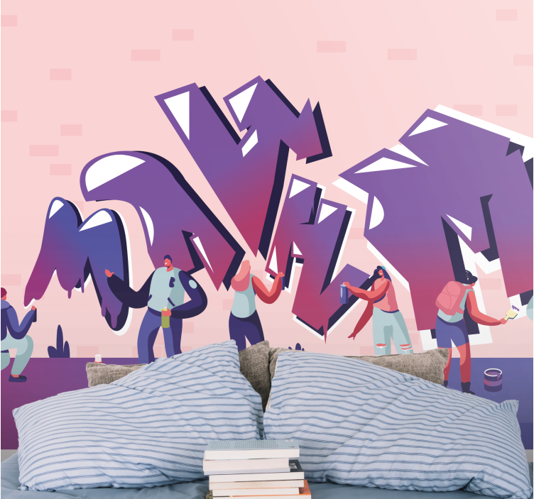 Mural de parede de arte urbana expressão criativa urbana - TenStickers