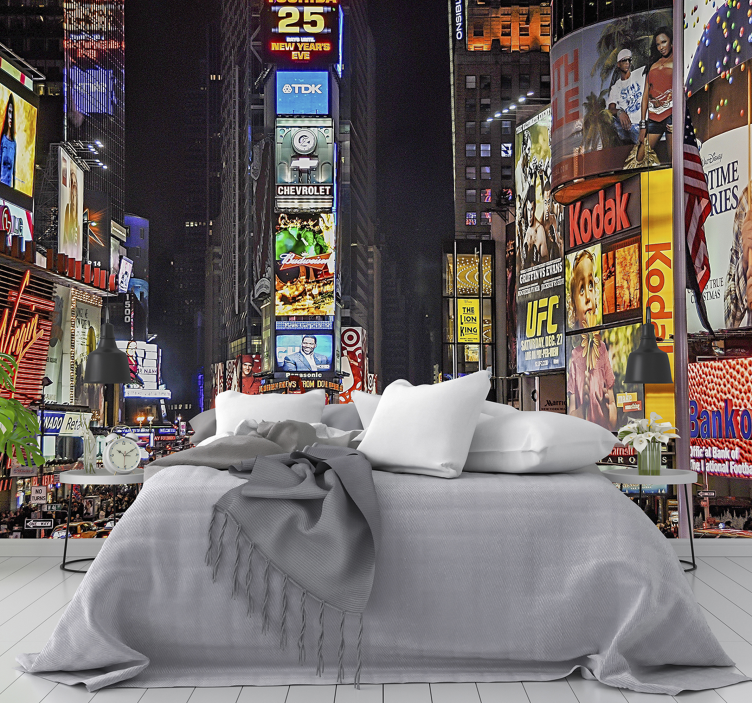 Fotomural para quarto de Nova York Times Square - TenStickers