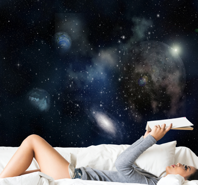 Mural de parede espaço cena de exploração galáctica - TenStickers