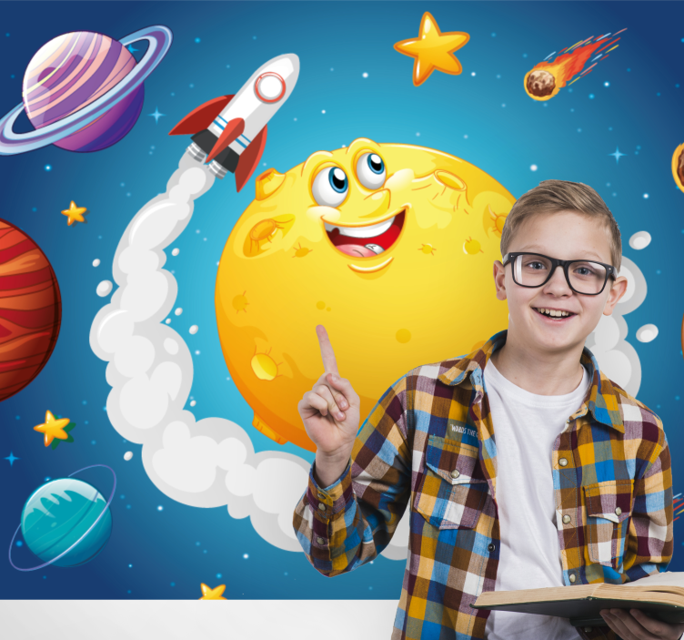 Mural de parede fantasía tema aventura espacial - TenStickers