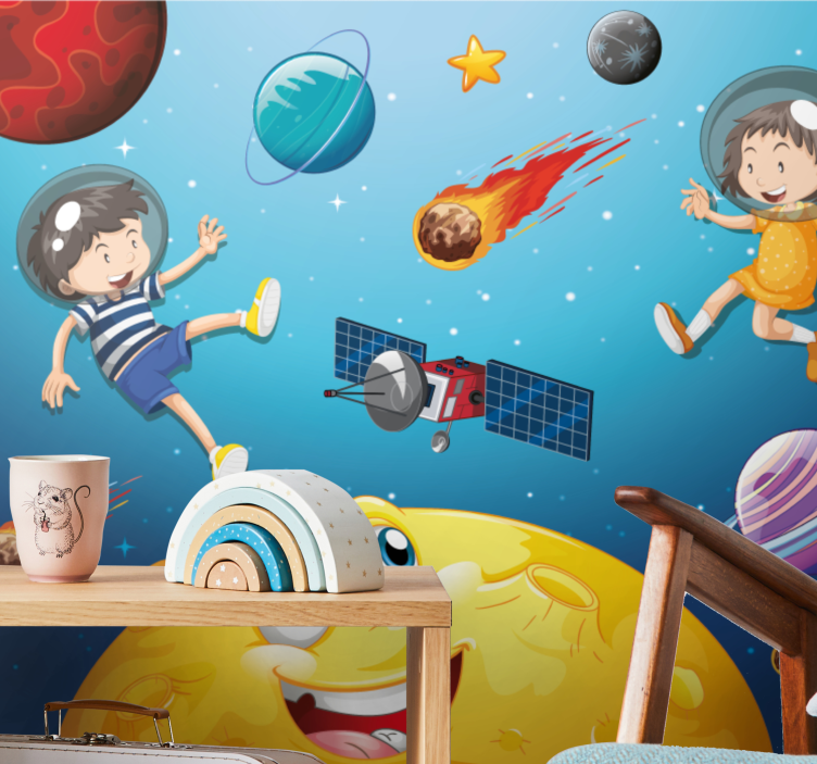 Mural de parede fantasía viagem de aventura espacial - TenStickers
