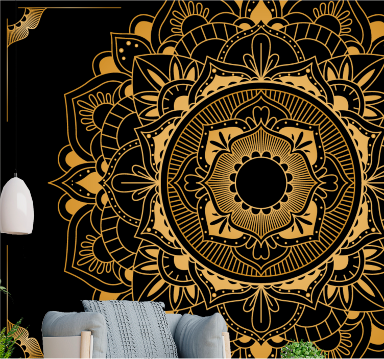 Mural de parede mandalas design mandala elegante - TenStickers