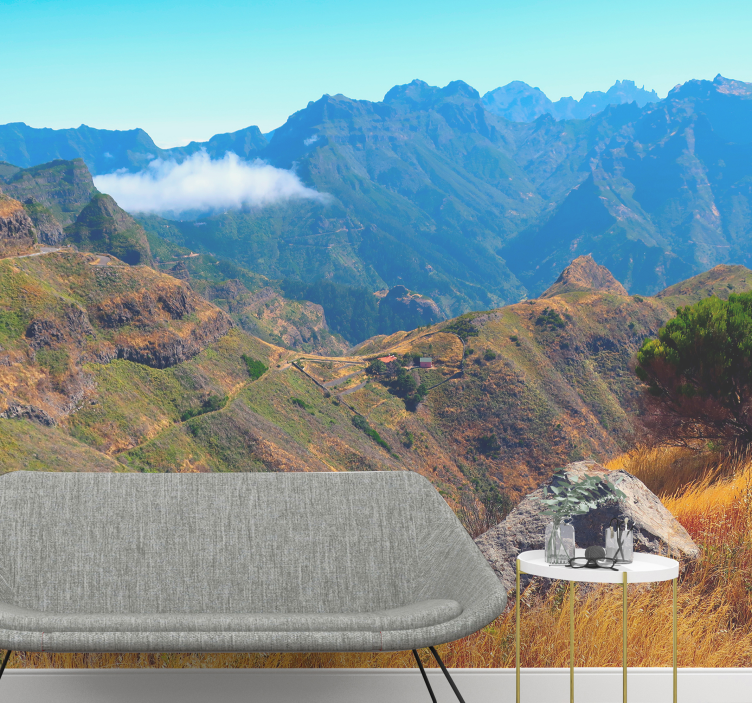 Mural de parede montanha vista majestosa - TenStickers